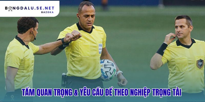 vai trò của trọng tài trong một trận đấu bóng đá đòi hỏi nhiều kỹ năng